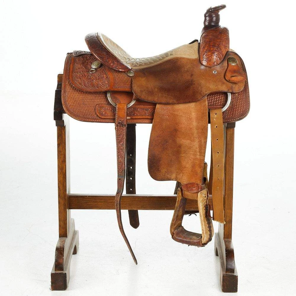 NRS Used 15.5in Saddle Smith Team Roper 2 NRS Used 15.5in Saddle Smith Team Roper - Image 2