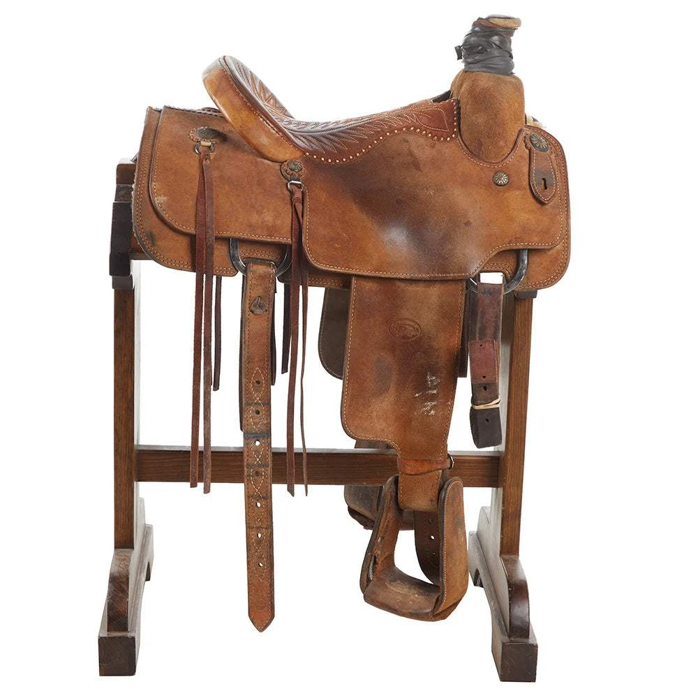 NRS Used 15in HW Leather Team Roper 2 NRS Used 15in HW Leather Team Roper - Image 2