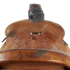 NRS Used 15in HW Leather Team Roper 5 NRS Used 15in HW Leather Team Roper -Cowboy Store 01 1046TR 3