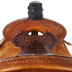 NRS Used 15.5in Bar H Equine Team Roper -Cowboy Store 01 1067TR 03