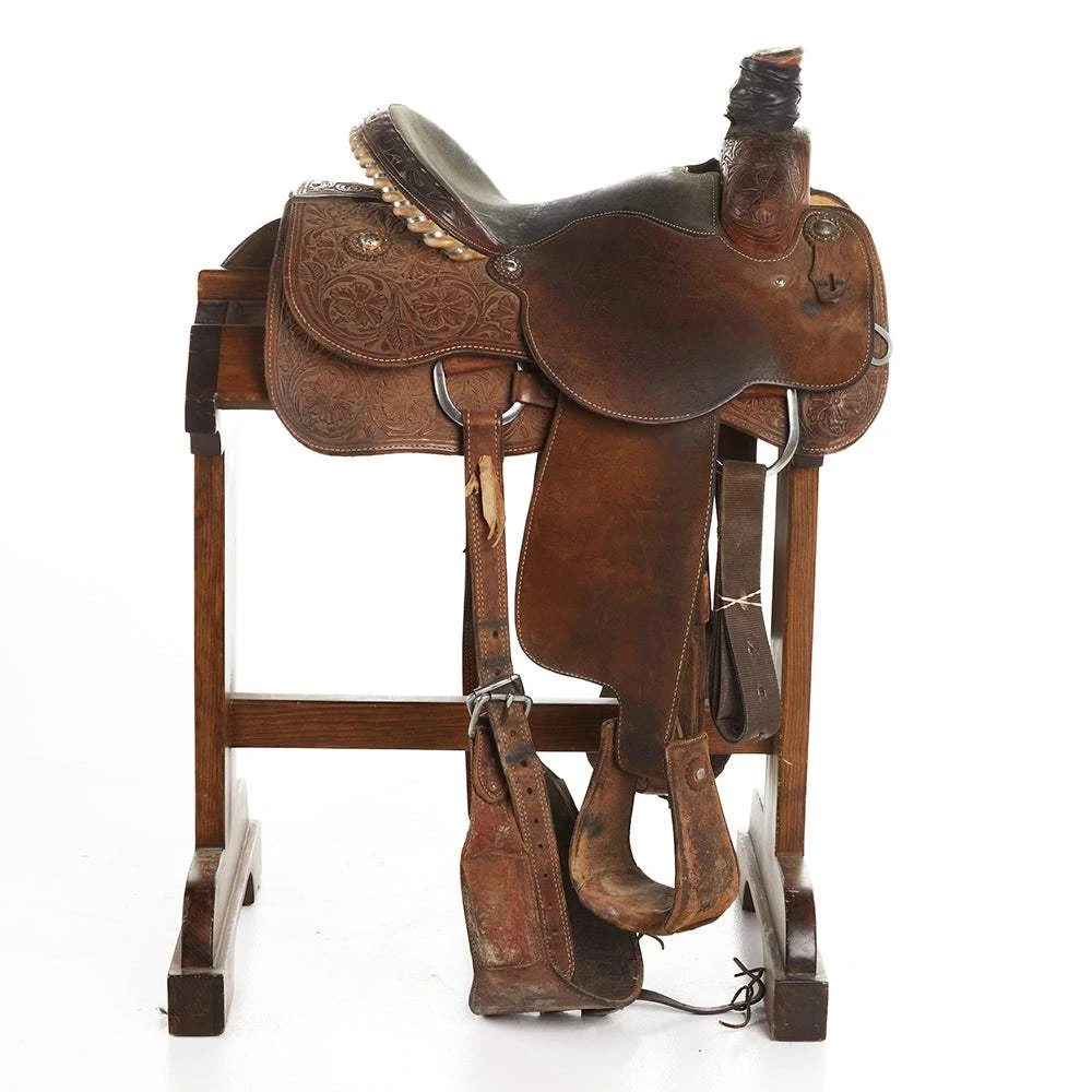 NRS Used 14.5in Cactus Saddlery Team Roper 2 NRS Used 14.5in Cactus Saddlery Team Roper - Image 2
