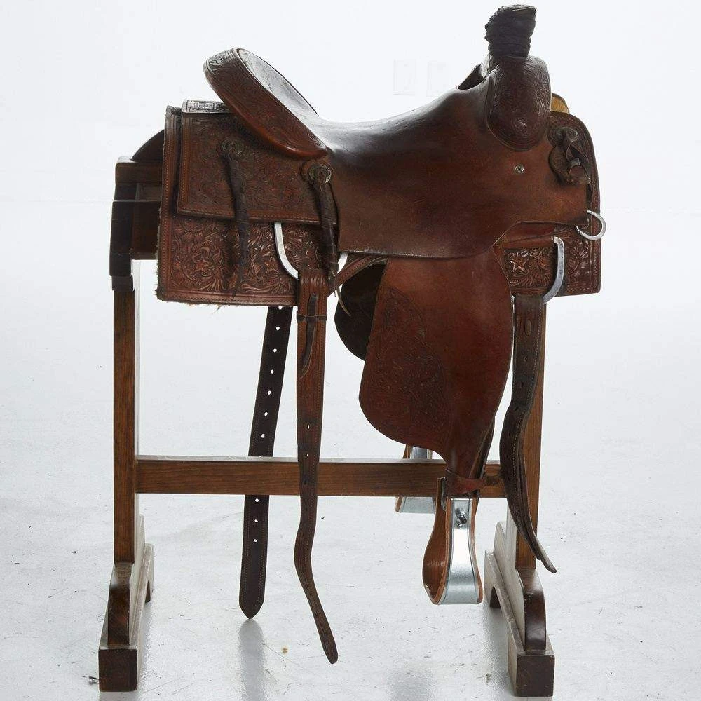 NRS Used 15.5in Elite Custom Saddlery Team Roper 2 NRS Used 15.5in Elite Custom Saddlery Team Roper - Image 2