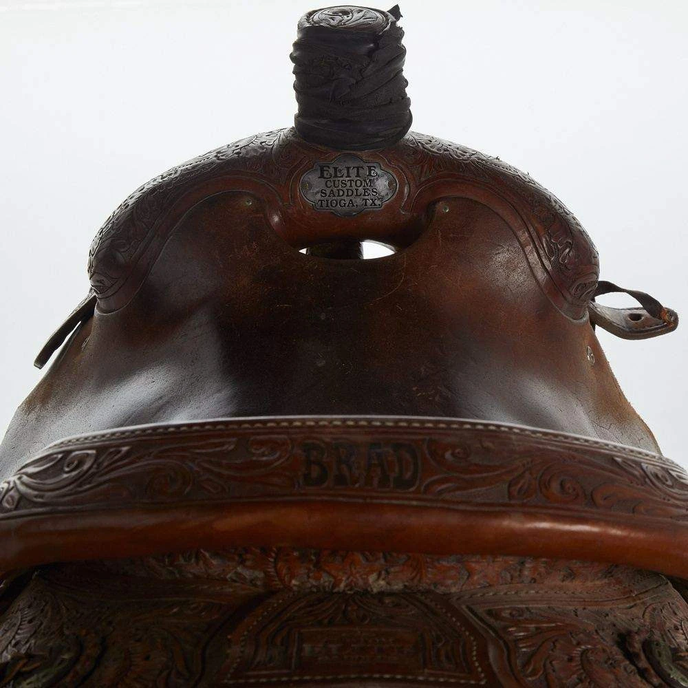 NRS Used 15.5in Elite Custom Saddlery Team Roper 3 NRS Used 15.5in Elite Custom Saddlery Team Roper - Image 3