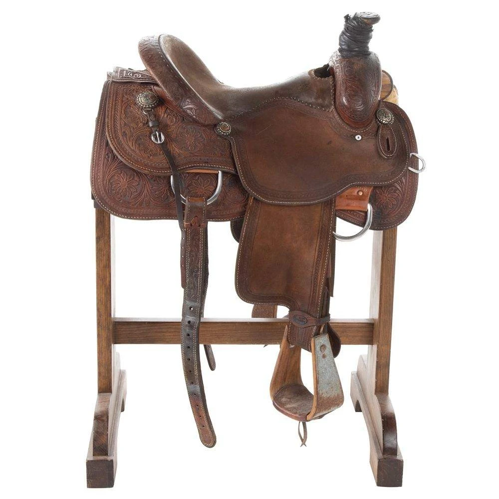 NRS Used 15.5in Cactus Clay Cooper Team Roper 2 NRS Used 15.5in Cactus Clay Cooper Team Roper - Image 2