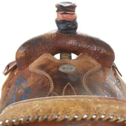 NRS Used 15.5in Double J Saddlery Team Roper -Cowboy Store 01 881TR 3