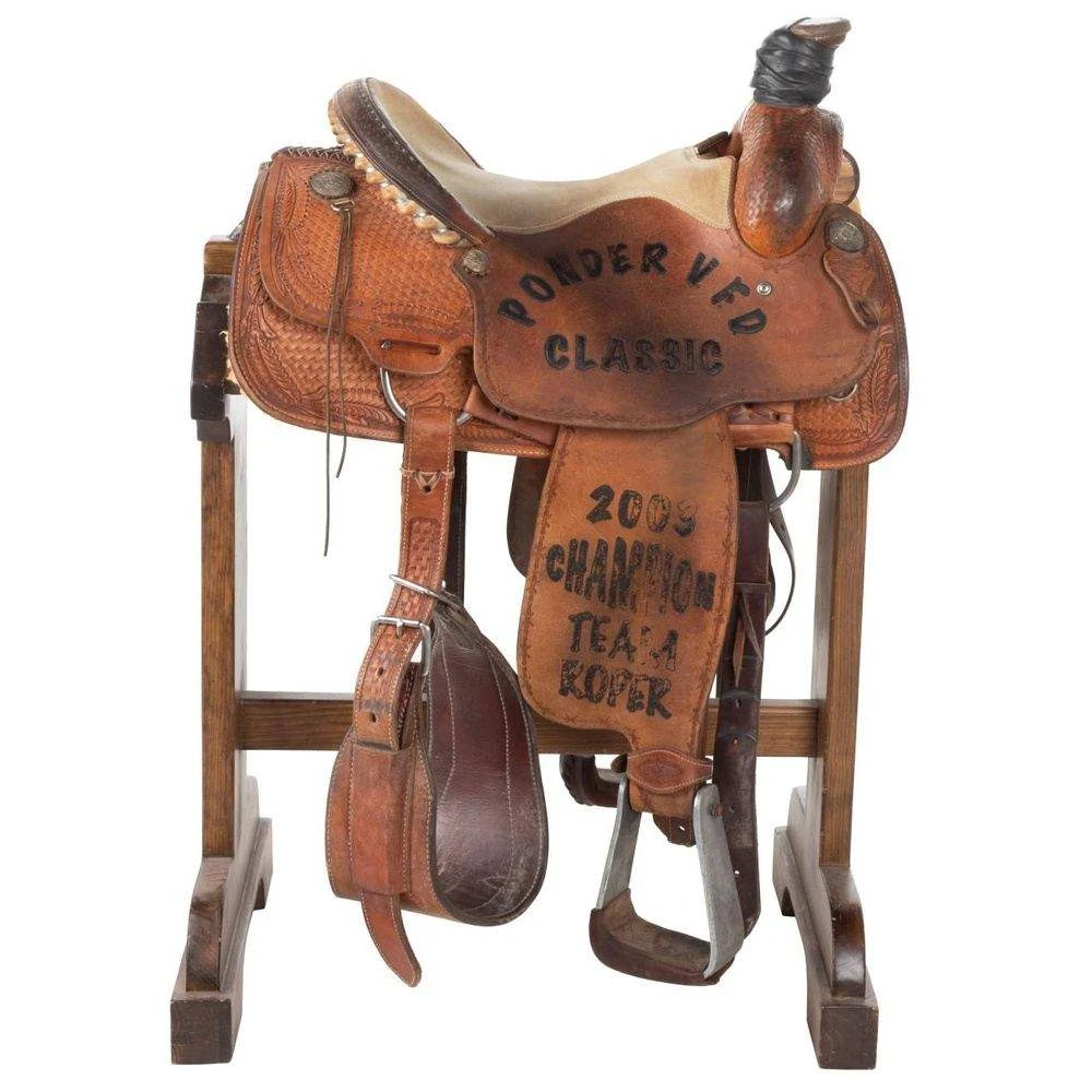 NRS Used 15.5in Cowboy Classic Trophy Team Roper 2 NRS Used 15.5in Cowboy Classic Trophy Team Roper - Image 2