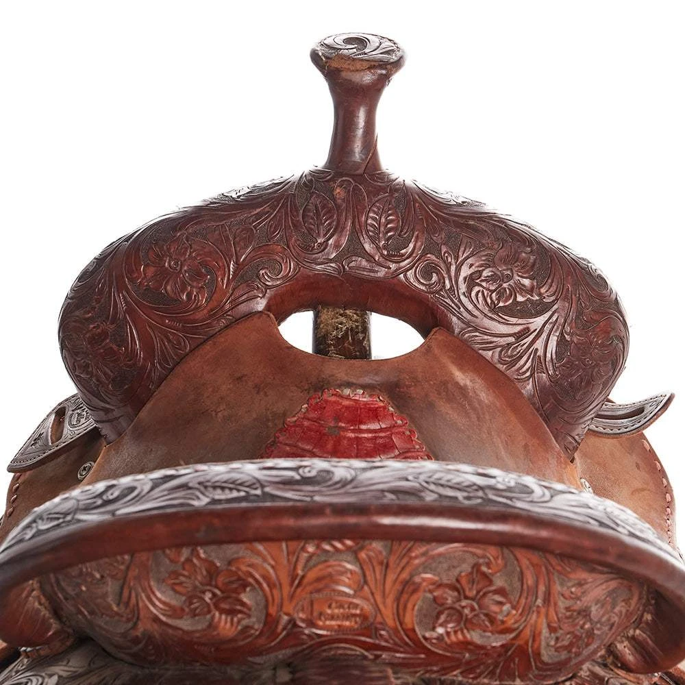 NRS Used 13.5in. Cactus Saddlery Barrel Saddle 2 NRS Used 13.5in. Cactus Saddlery Barrel Saddle - Image 2