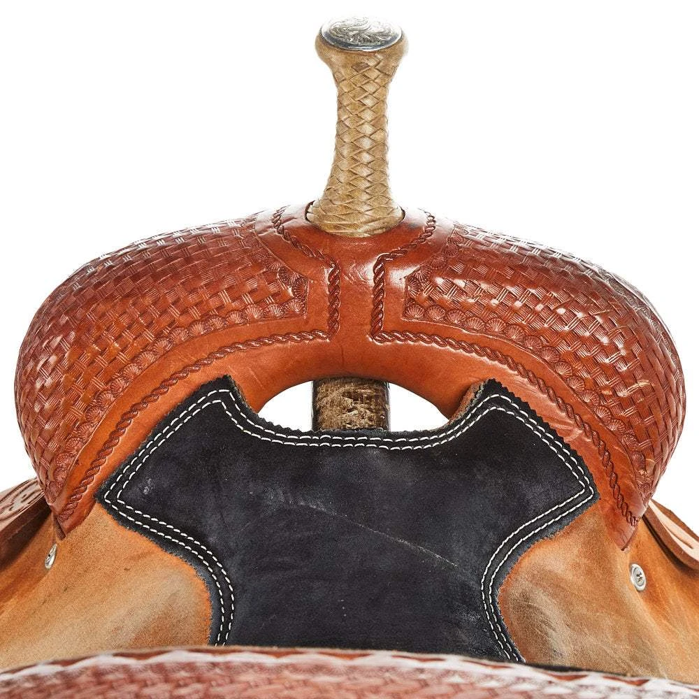 NRS Used 14.5in Hawkwood Barrel Saddle 3 NRS Used 14.5in Hawkwood Barrel Saddle - Image 3