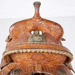 NRS Used 14.5in Double J Lynn Mackenzie Barrel Saddle -Cowboy Store 02 388BR 03