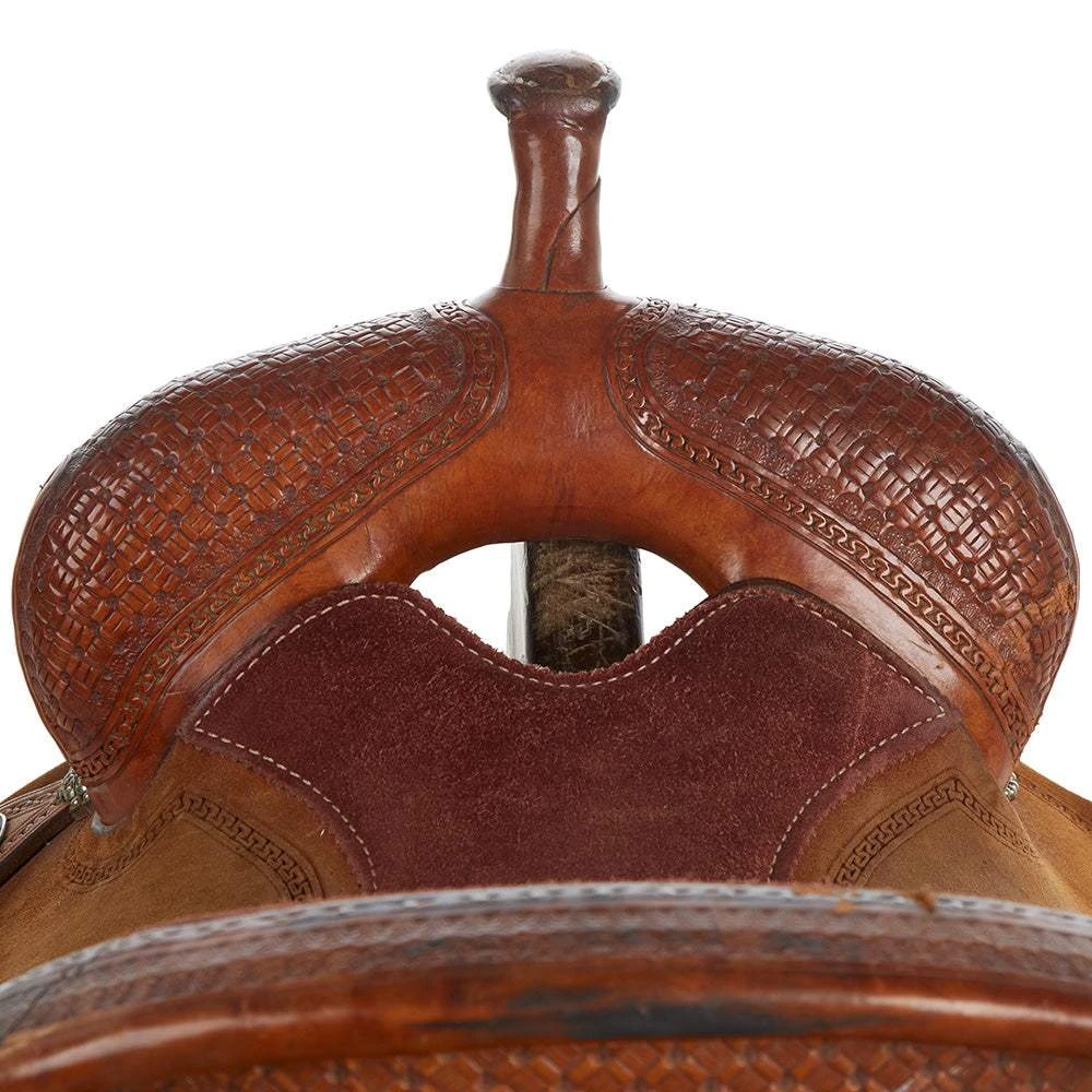 NRS Used 14 Mart Saddlery Barrel Saddle 3 NRS Used 14 Mart Saddlery Barrel Saddle - Image 3