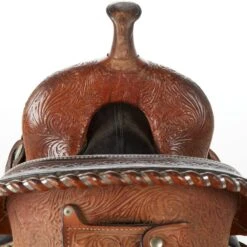 NRS Used 13 Circle Y Tammy Fischer Treeless Barrel Saddle -Cowboy Store 02 399BR 03