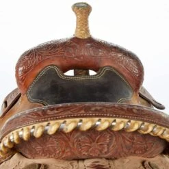 NRS Used 14in Fort Worth Saddlery Barrel Saddle 5 NRS Used 14in Fort Worth Saddlery Barrel Saddle -Cowboy Store 02 411BR 03