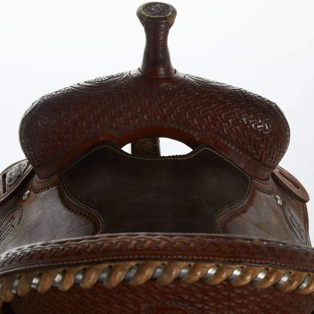 NRS Used 14in Cactus Charmayne James Barrel Saddle 3 NRS Used 14in Cactus Charmayne James Barrel Saddle - Image 3