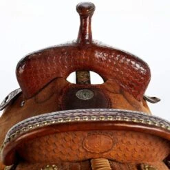 NRS Used 14.5in Double J Barrel Saddle -Cowboy Store 02 425BR 03