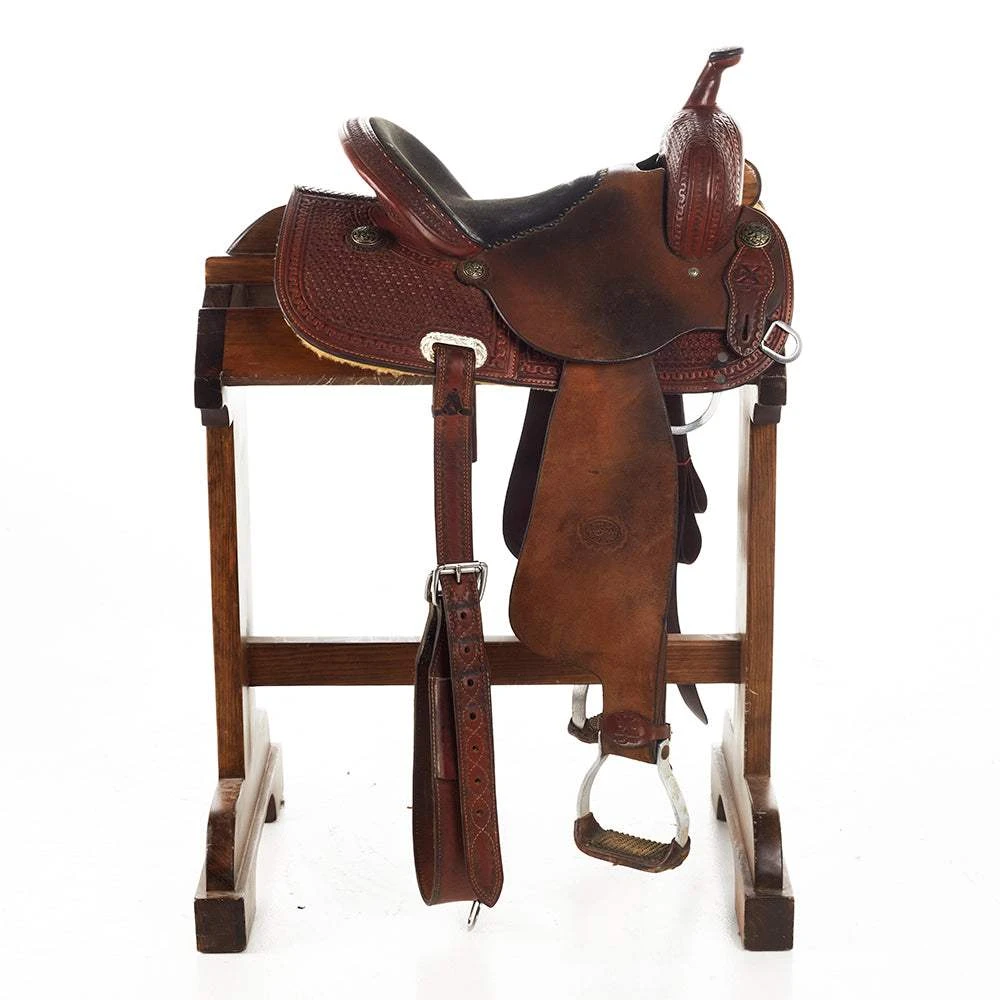 NRS Used 14in Reinsman X Series Barrel Saddle 2 NRS Used 14in Reinsman X Series Barrel Saddle - Image 2