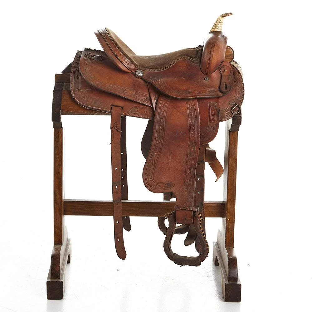 NRS Used 15in Saddle King Barrel Saddle 2 NRS Used 15in Saddle King Barrel Saddle - Image 2