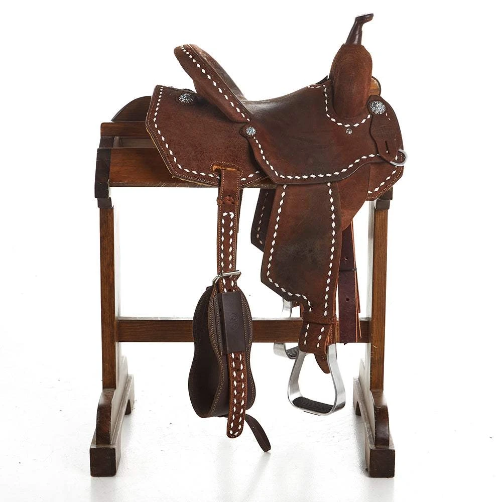 NRS Used 13.5in Scott Thomas Barrel Saddle 2 NRS Used 13.5in Scott Thomas Barrel Saddle - Image 2