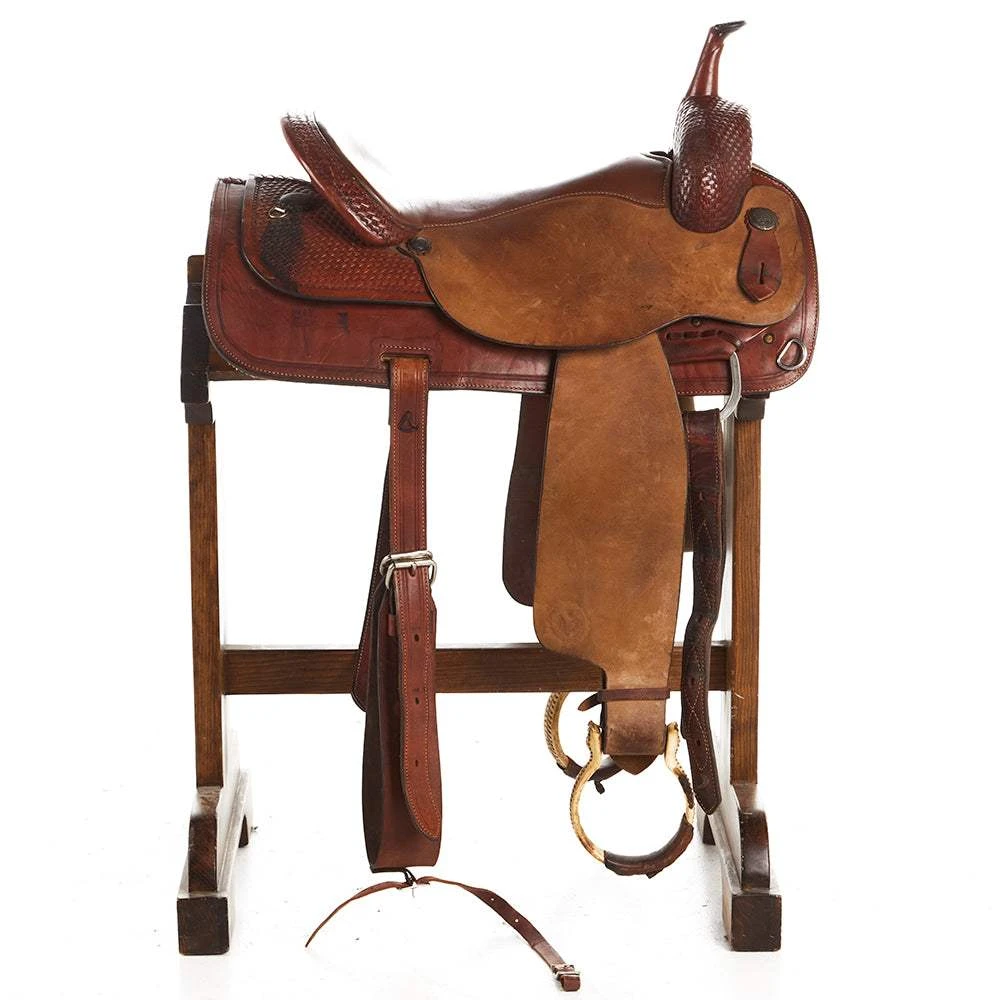 NRS Used 17in Circle Y Cutting Saddle 2 NRS Used 17in Circle Y Cutting Saddle - Image 2