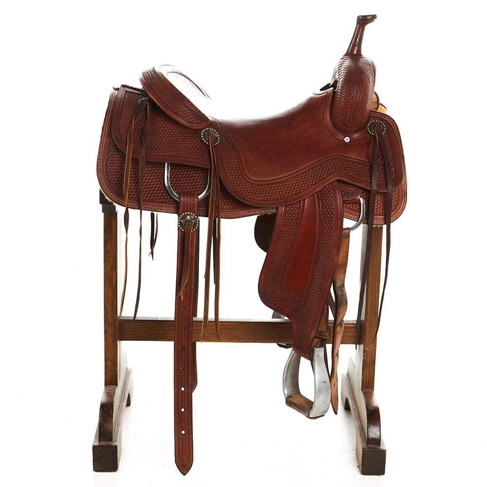 NRS Used 17in Cory Cooper Cutting Saddle 2 NRS Used 17in Cory Cooper Cutting Saddle - Image 2