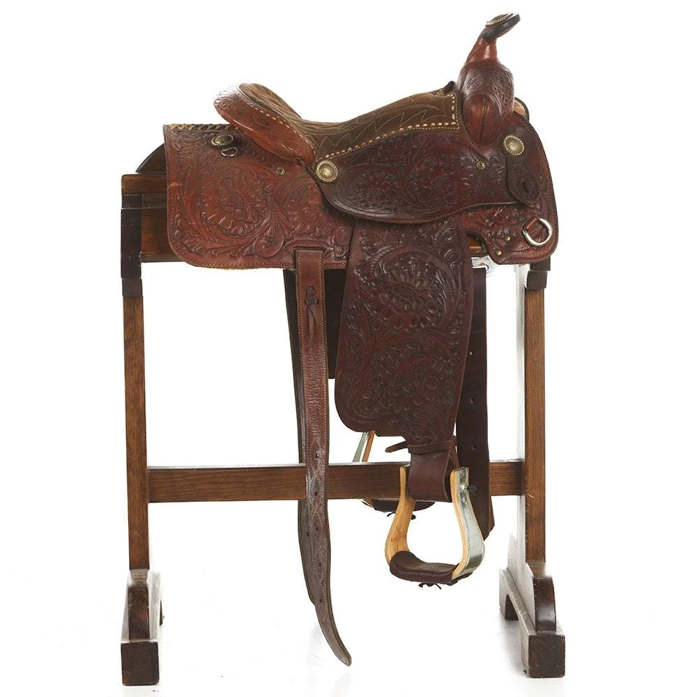 NRS Used 14.5in Buford Saddlery Pleasure Saddle 2 NRS Used 14.5in Buford Saddlery Pleasure Saddle - Image 2