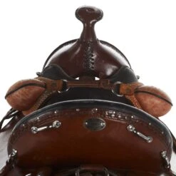 NRS Used 17in Double Creek Henry Miller Trail Saddle -Cowboy Store 05 078T 2