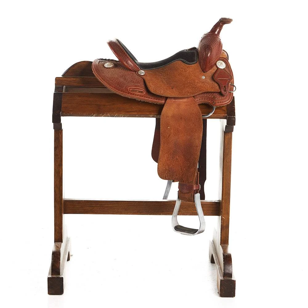 NRS Used 13in Youth Barrel Saddle 2 NRS Used 13in Youth Barrel Saddle - Image 2