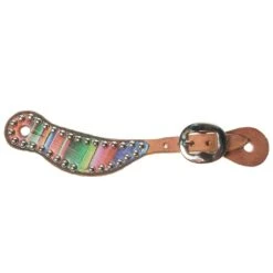 NRS Youth Serape Spur Straps With Dots - 6-1/2in