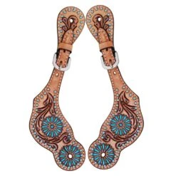 Rafter T Ranch Company Ladies Zuni Turquoise Spur Straps