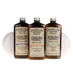 Chamberlains Leather Milk Restore And Protect Leather Care Set