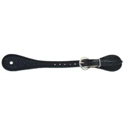 Professionals Choice Youth/Ladies Black Sagebrush Basketweave Spur Straps