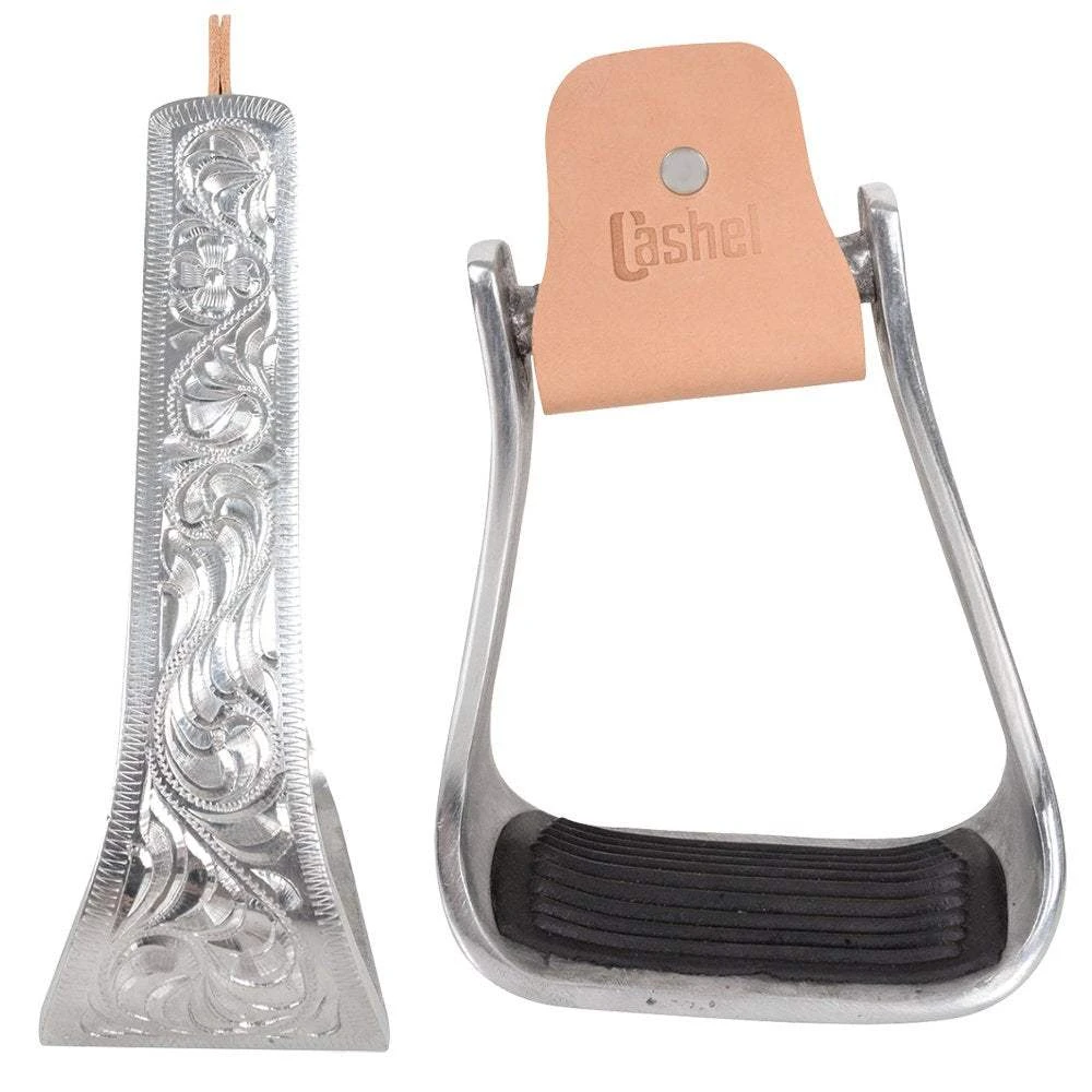 Cashel Company Engraved 2.5in Slanted Stirrups 1 Cashel Company Engraved 2.5in Slanted Stirrups