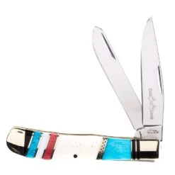 Western Fashion Rite Edge Tri-Colored Camel Bone Trapper 211441