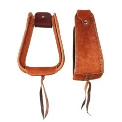 Chestnut Overshoe Roughout Covered Stirrups -Cowboy Store 1210002 9