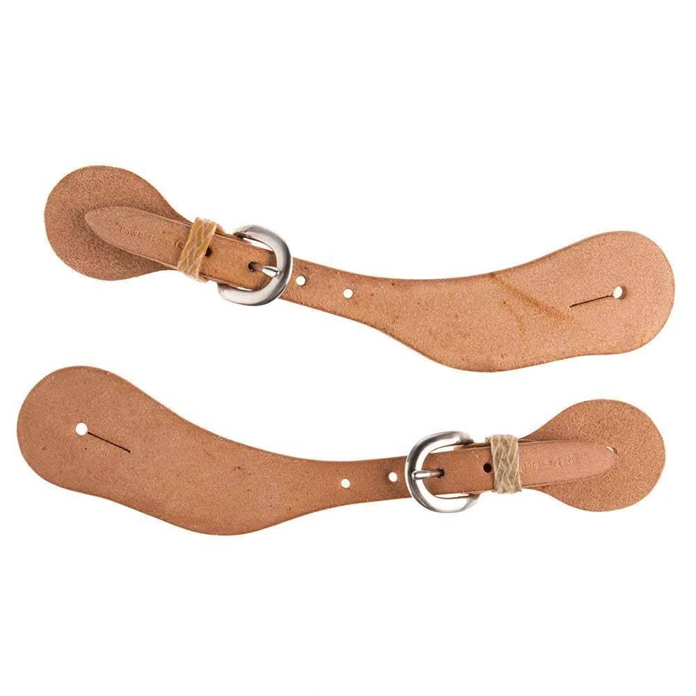 Cowperson Tack Youth Or Ladies Roughout Contoured Spur Straps 2 Cowperson Tack Youth Or Ladies Roughout Contoured Spur Straps - Image 2