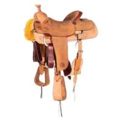 Nrs Competitors NRS Competitor's Series Natural Full Rough Out Team Roper Saddle