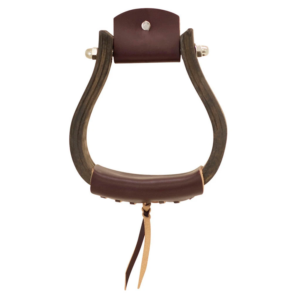 Partrade Trading Corporation Open Range 3 /4in. Dark Wood Bell Stirrups 1 Partrade Trading Corporation Open Range 3 /4in. Dark Wood Bell Stirrups