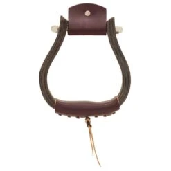 Partrade Trading Corporation Open Range 2 /4in. Dark Wood Bell Stirrups