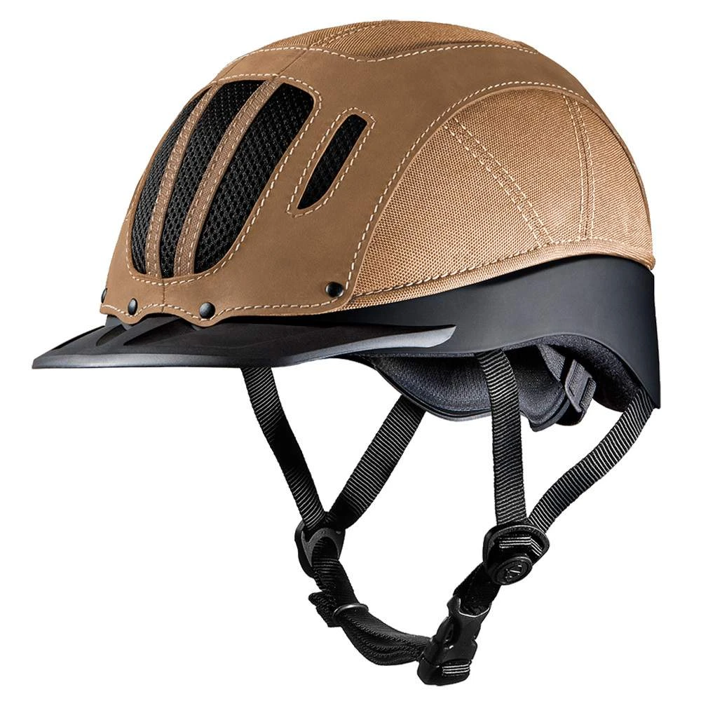Troxel Tan Leather Sierra Riding Helmet 1 Troxel Tan Leather Sierra Riding Helmet
