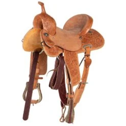 Nrs Competitors NRS Competitor Series 7/8 Breed Prairie Flower Natural Barrel Saddle