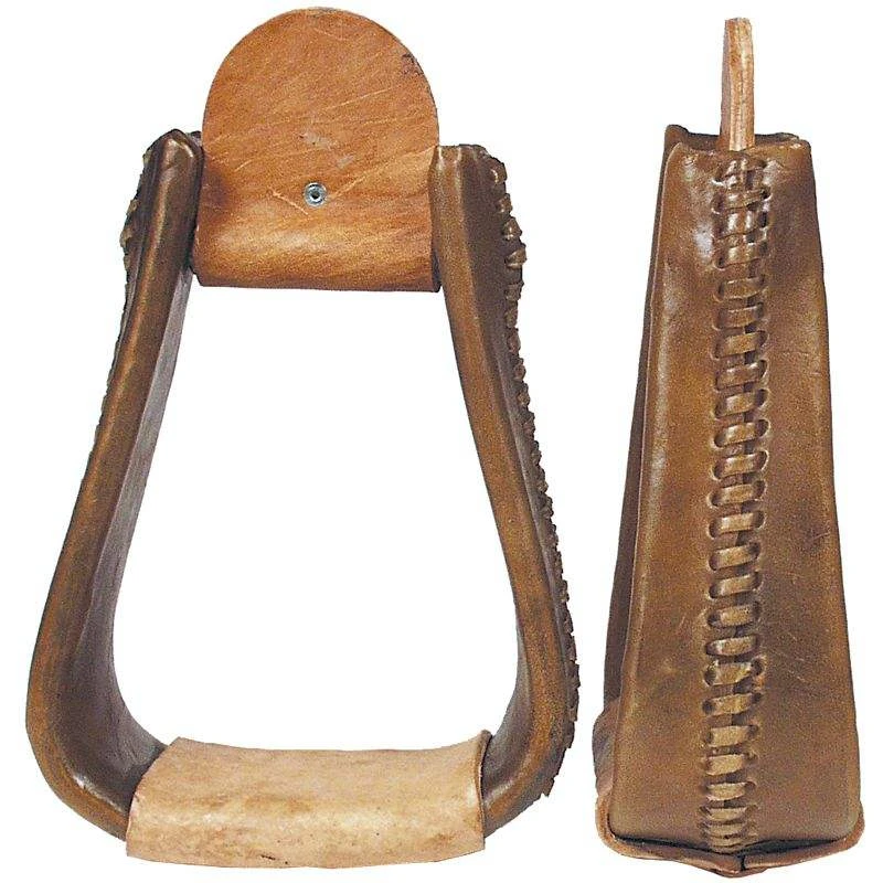 NRS 3 In Deep Roper Wood Stirrups 1 NRS 3 In Deep Roper Wood Stirrups