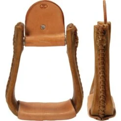 NRS Rawhide Covered Barrel Stirrups