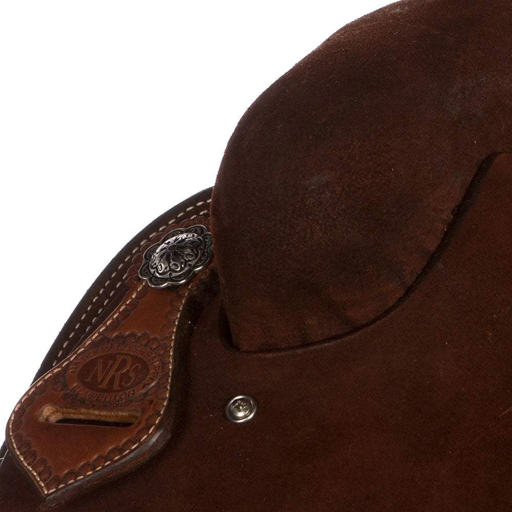 NRS Competitor Series Youth Chocolate Roughout W/ Inlaid Grey Bullhide 4 NRS Competitor Series Youth Chocolate Roughout W/ Inlaid Grey Bullhide - Image 4