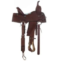 Nrs Competitors Chocolate Roughout Serape Seat Barrel Saddle 7 Nrs Competitors Chocolate Roughout Serape Seat Barrel Saddle -Cowboy Store 1412108 2