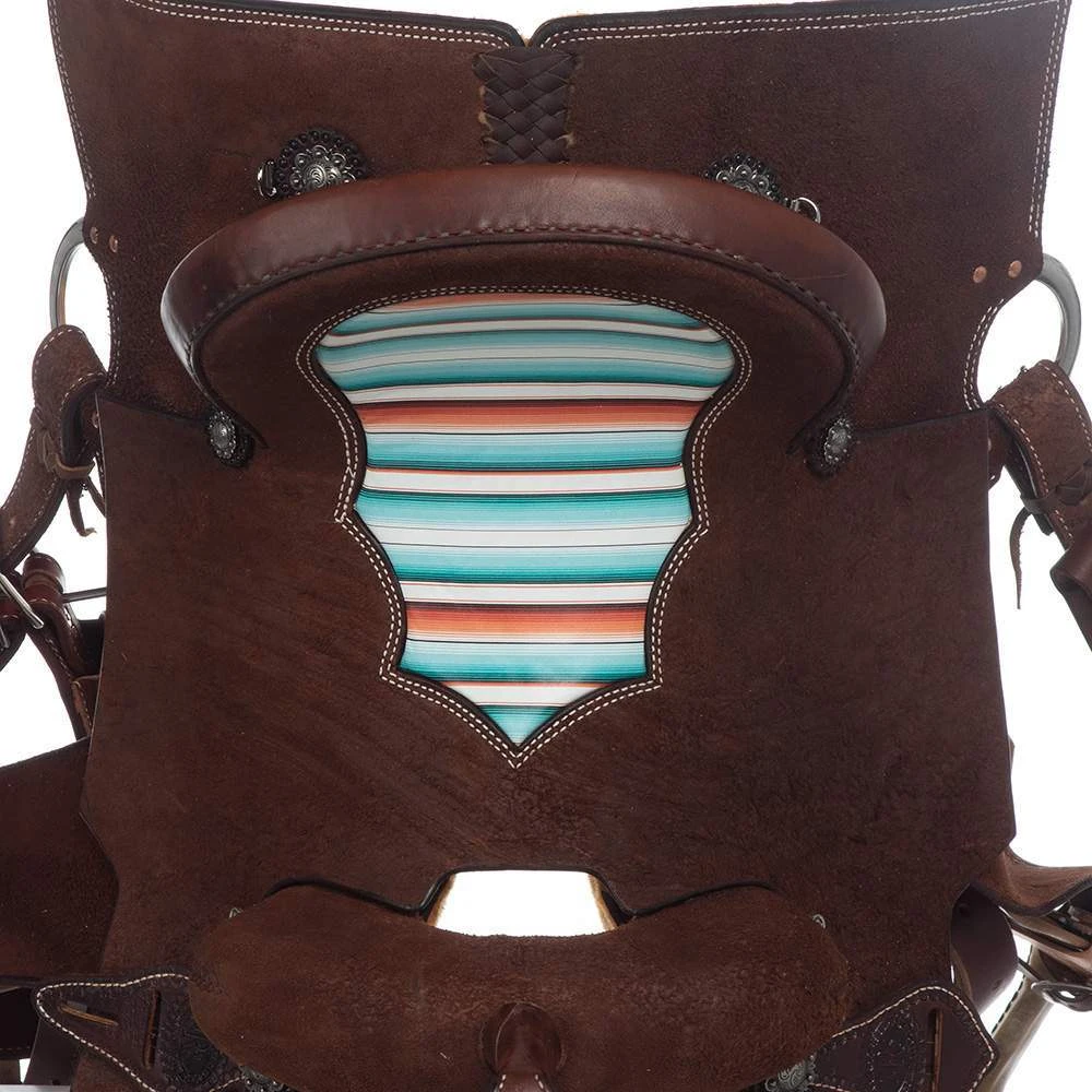 Nrs Competitors Chocolate Roughout Serape Seat Barrel Saddle 5 Nrs Competitors Chocolate Roughout Serape Seat Barrel Saddle - Image 5