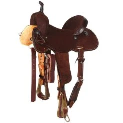 Nrs Competitors Chocolate Roughout Barrel Saddle