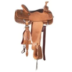 Nrs Competitors NRS 1/2 Breed Antique Windmill With Choc Bulhide Seat Team Roping Saddle -Cowboy Store 1412152 2