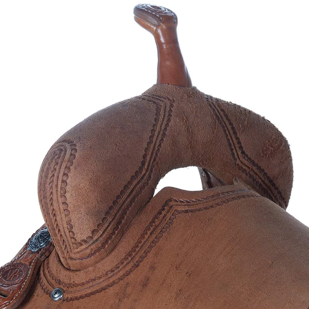 Nrs Competitors Roughout Barrel Saddle With Double Shell/Rope Border 4 Nrs Competitors Roughout Barrel Saddle With Double Shell/Rope Border - Image 4