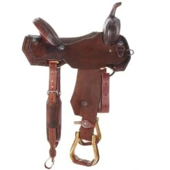 Nrs Competitors Competitor Chocolate 1/2 Breed Diamond Tooled Full Floral Embossed Seat Barrel Racer -Cowboy Store 1412174 04