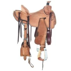 NRS Roughout Seat Rig With Border Tooling Low Moose -Cowboy Store 1413028 04