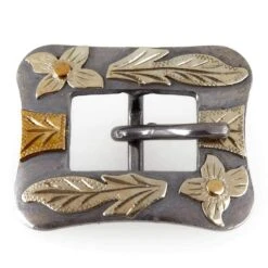 Cowpuncher 3/4 Inch Floral Cart Style Buckle